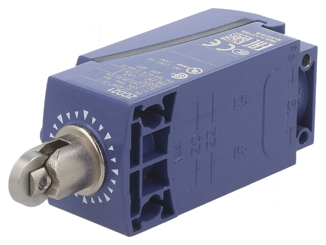 Eindschakelaar; metalen rol Ø11,6mm; NO + NC; 10A; max.250VAC Eindschakelaar; metalen rol Ø11,6mm; NO + NC; 10A; max.250VAC
